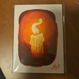 Abstract Candle Art Print, 5x7